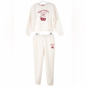 Juicy Couture Two-Piece Tracksuit Set – Y2K Athleisure Loungewear Matching Set